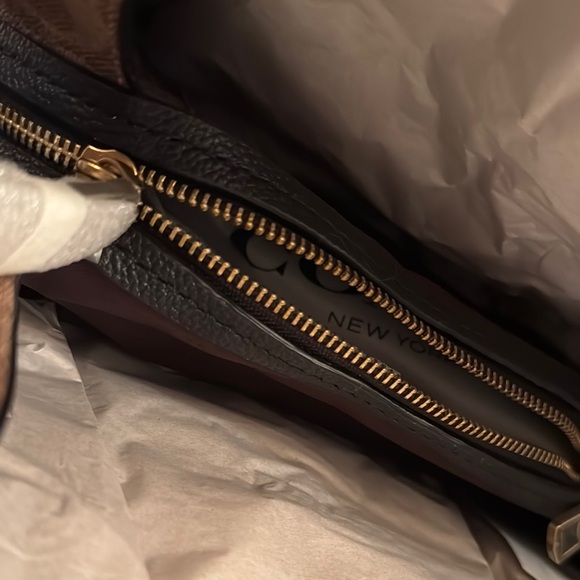 Coach Black leather and coated canvas Brown Women's Bag NWT - Picture 14 of 15